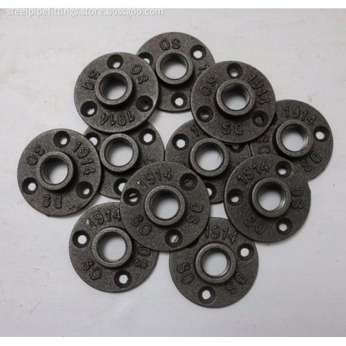 3/4 inch iron flange with 4 holes
